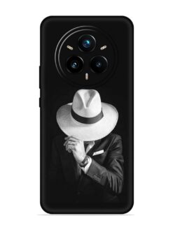 Men Under Hat Embossed Soft Silicone Case for Realme 14 Pro Plus (5G)