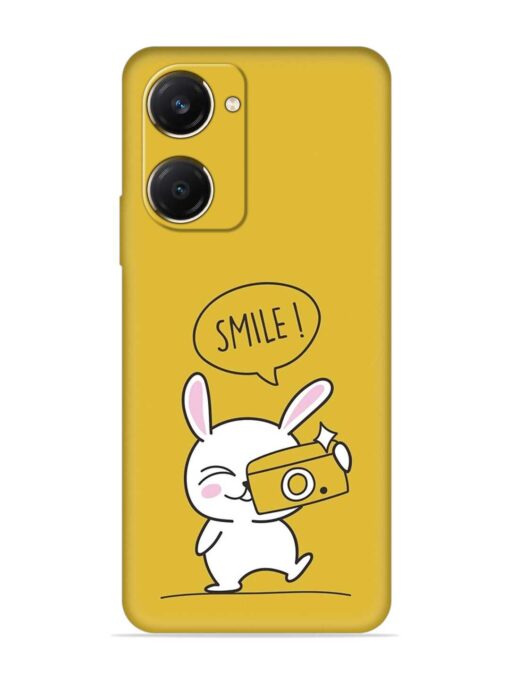 Hey Smile Please Embossed Soft Silicone Case for Vivo Y28S (5G)