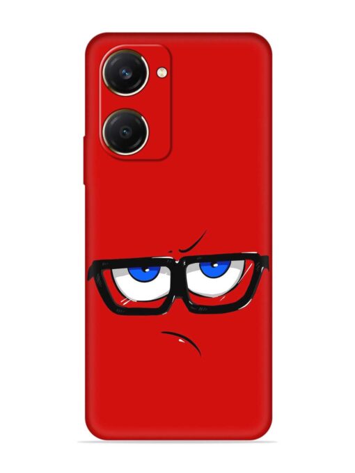 Rad Angry Face Embossed Soft Silicone Case for Vivo Y28S (5G)