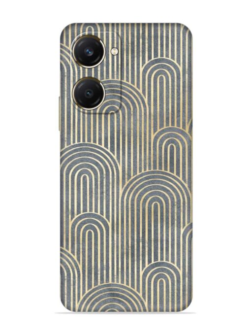 Art Deco Style Embossed Soft Silicone Case for Vivo Y28S (5G)