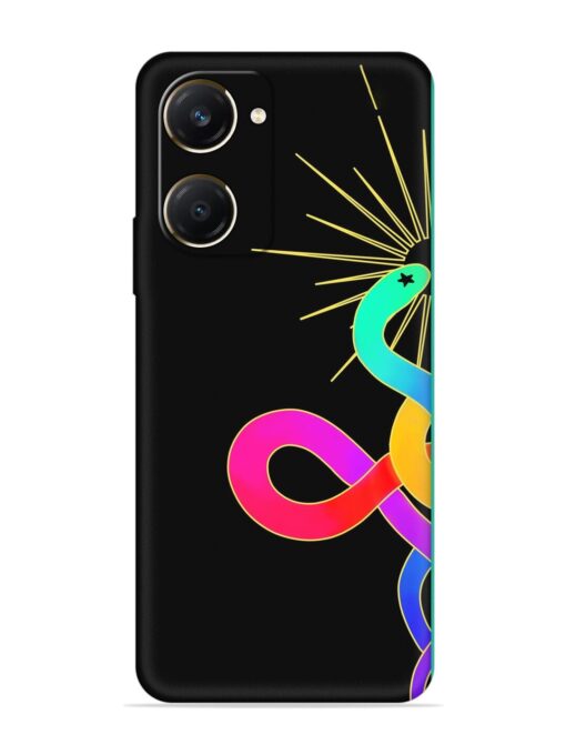 Art Geometric Abstraction Embossed Soft Silicone Case for Vivo Y28S (5G)