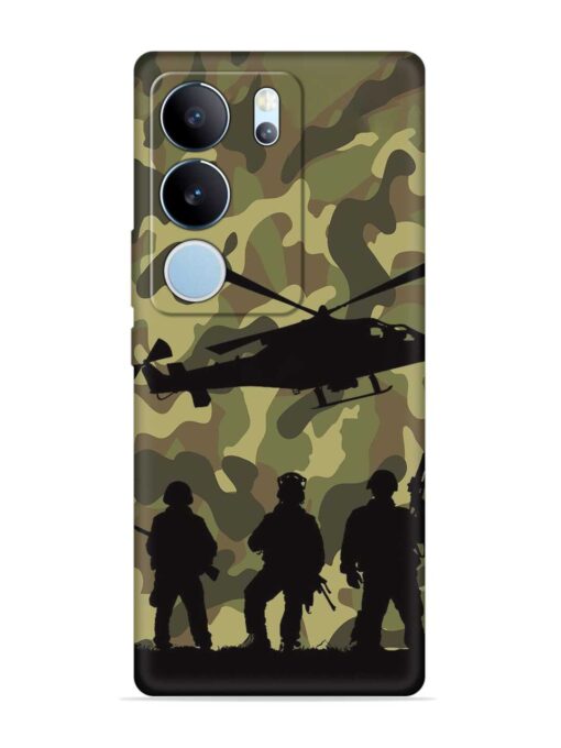 Army Heros Embossed Soft Silicone Case for Vivo Y29 (5G)