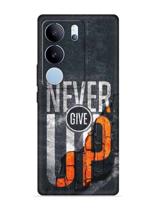 Never Give Up Embossed Soft Silicone Case for Vivo Y29 (5G)