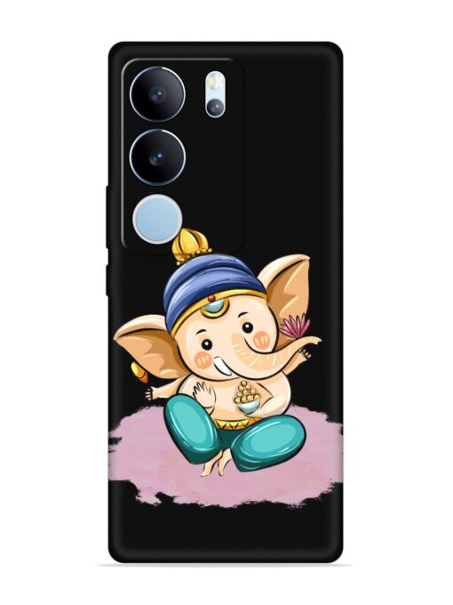 Bal Ganesh Vector Art Embossed Soft Silicone Case for Vivo Y29 (5G)