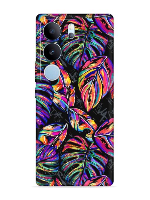 Tropical Seamless Vector Embossed Soft Silicone Case for Vivo Y29 (5G)