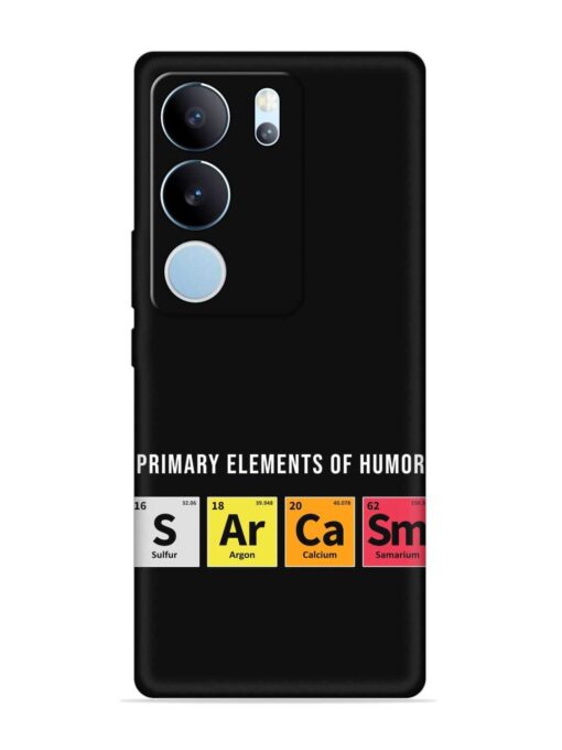 Primary Elements Humor Embossed Soft Silicone Case for Vivo Y29 (5G)