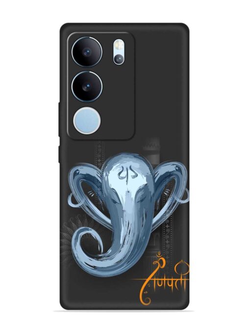 Illustration Lord Ganpati Embossed Soft Silicone Case for Vivo Y29 (5G)