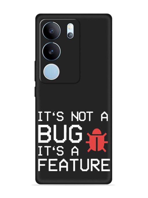 Not Bug Feature Embossed Soft Silicone Case for Vivo Y29 (5G)