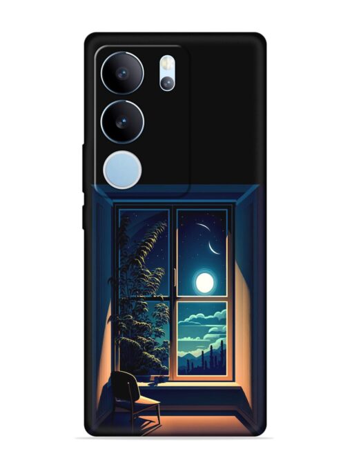 Night View At Window Embossed Soft Silicone Case for Vivo Y29 (5G)