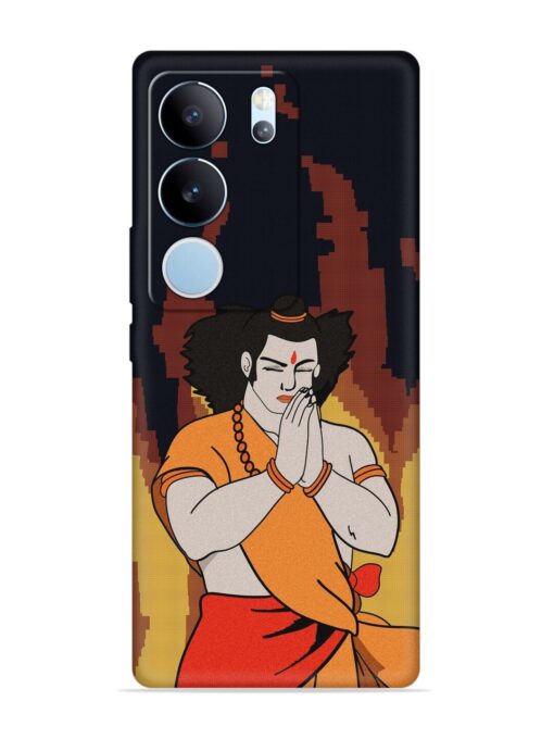 Shree Ram Vector Embossed Soft Silicone Case for Vivo Y29 (5G)