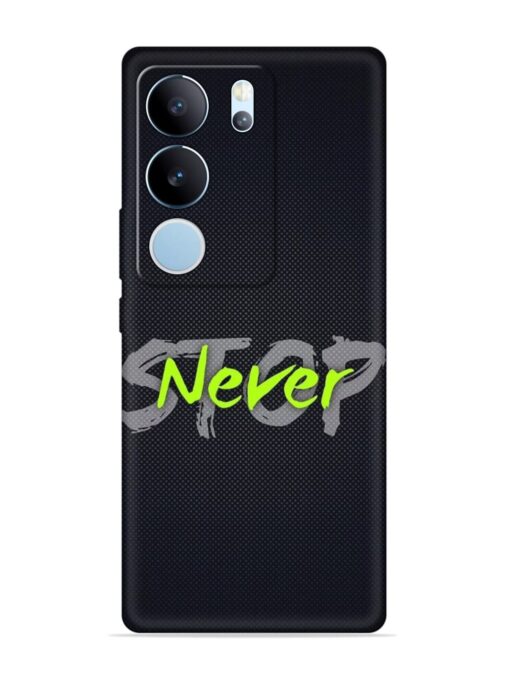 Never Stop Embossed Soft Silicone Case for Vivo Y29 (5G)