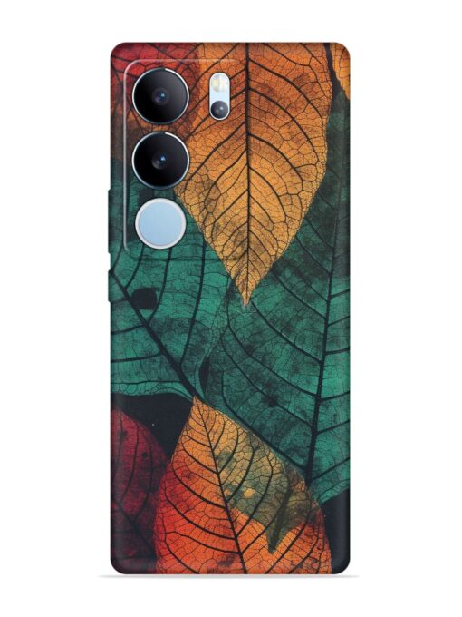 Leaves Artwork Embossed Soft Silicone Case for Vivo Y29 (5G)