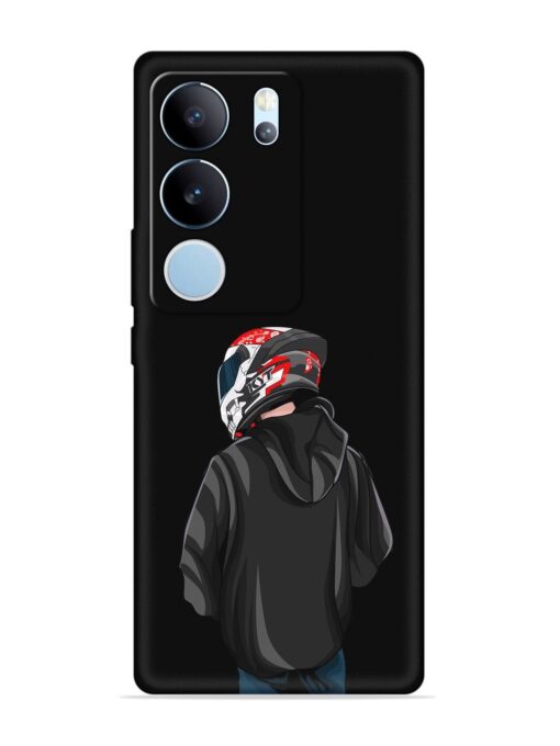 Motorcycle Rider Embossed Soft Silicone Case for Vivo Y29 (5G)