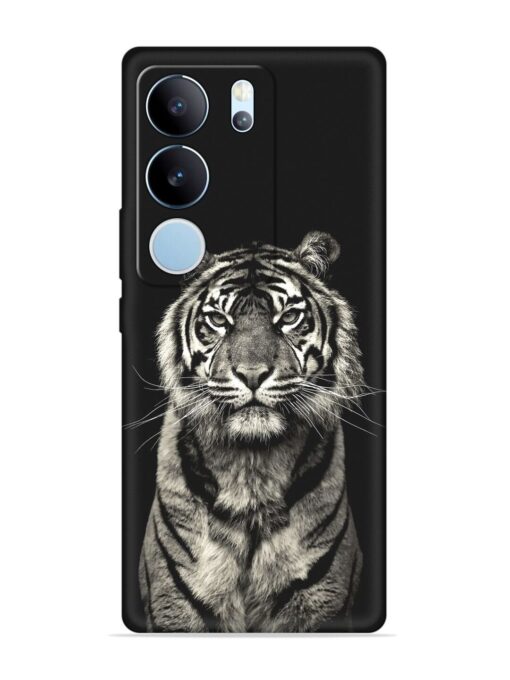 Tiger Art Embossed Soft Silicone Case for Vivo Y29 (5G)