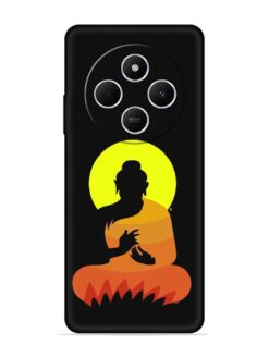 Buddha Art Black Embossed Soft Silicone Case for Xiaomi Redmi 14C (5G)