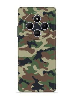 Army Military Camouflage Dark Green Embossed Soft Silicone Case for Xiaomi Redmi 14C (5G)