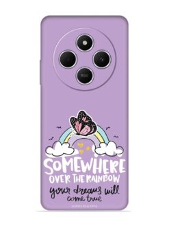 Rainbow Butterfly Design Embossed Soft Silicone Case for Xiaomi Redmi 14C (5G)