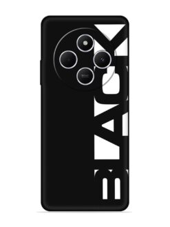 Black Typo Embossed Soft Silicone Case for Xiaomi Redmi 14C (5G)