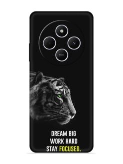 Dream Big Work Hard Embossed Soft Silicone Case for Xiaomi Redmi 14C (5G)