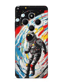 Astronaut Art Embossed Soft Silicone Case for Xiaomi Redmi 14C (5G)