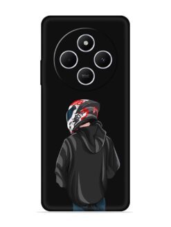 Motorcycle Rider Embossed Soft Silicone Case for Xiaomi Redmi 14C (5G)