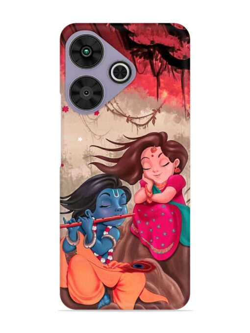 Radhe Krishna Water Art Snap Case for Poco M6 Plus (5G)