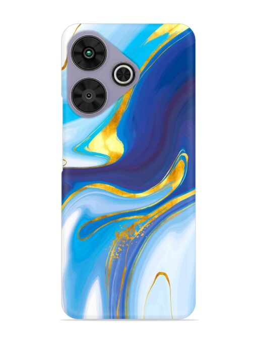 Watercolor Background With Golden Foil Snap Case for Poco M6 Plus (5G)