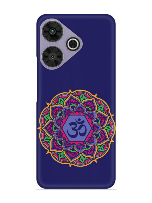 Om Mandala Art Blue Snap Case for Poco M6 Plus (5G)