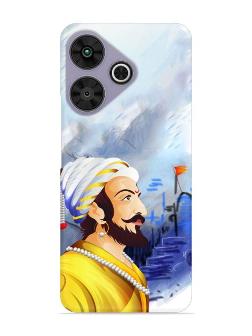 Shivaji Maharaj Color Paint Art Snap Case for Poco M6 Plus (5G)