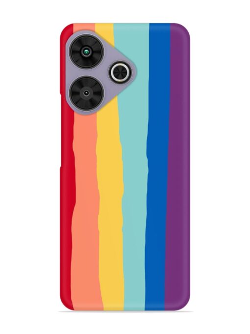 Rainbow Genuine Liquid Snap Case for Poco M6 Plus (5G)