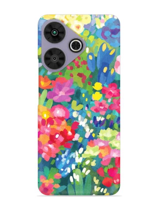 Watercolor Flower Art Snap Case for Poco M6 Plus (5G)