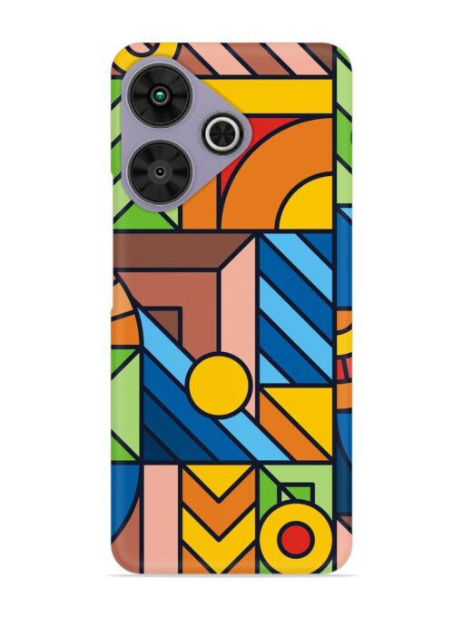 Colorful Geometric Snap Case for Poco M6 Plus (5G)