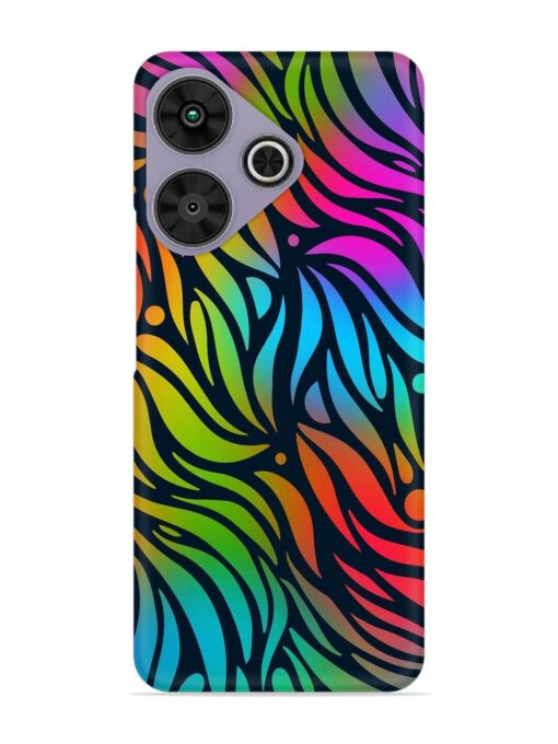 Abstract Leaf Design Snap Case for Poco M6 Plus (5G)