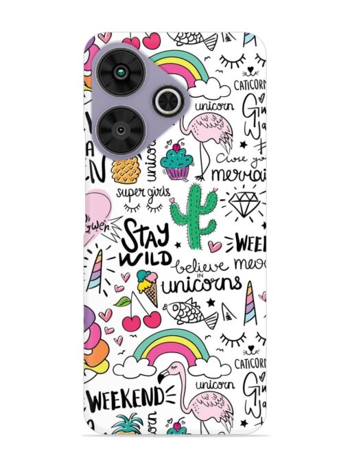 Unicorn Ice Cream Snap Case for Poco M6 Plus (5G)