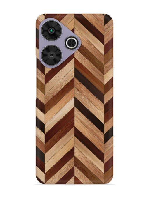 Seamless Wood Parquet Snap Case for Poco M6 Plus (5G)