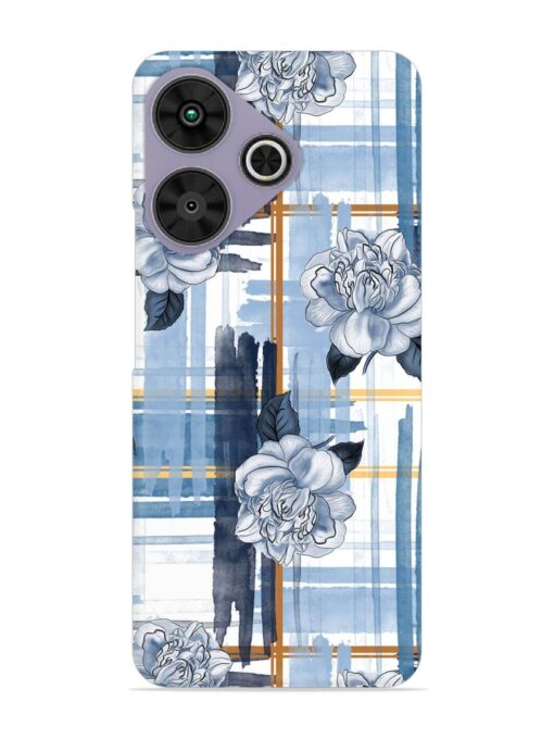 Watercolor Pattern Rose Snap Case for Poco M6 Plus (5G)