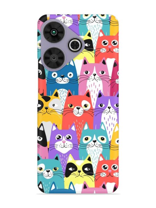 Funny Cartoon Cats Snap Case for Poco M6 Plus (5G)