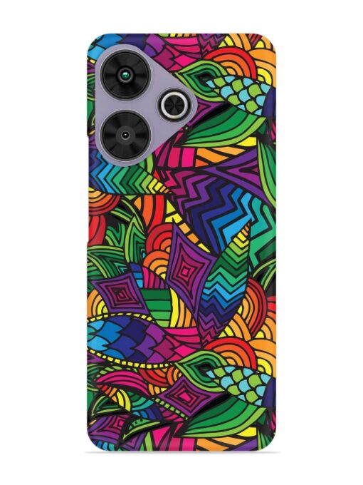 Abstract Multicolor Seamless Snap Case for Poco M6 Plus (5G)