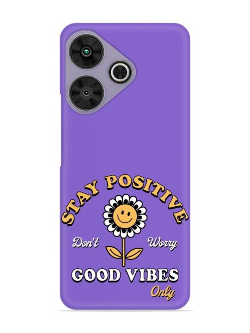 Retro Positive Flower Snap Case for Poco M6 Plus (5G)