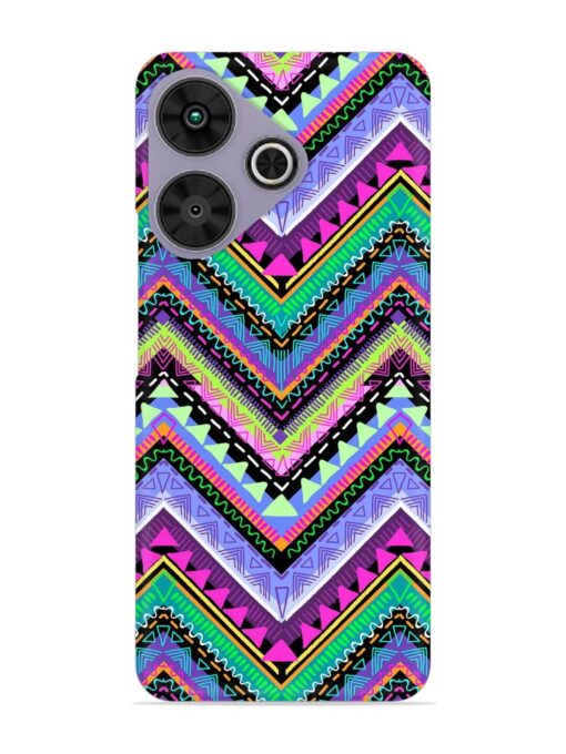 Tribal Aztec Print Snap Case for Poco M6 Plus (5G)