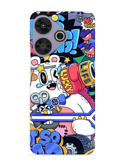 Universal Doodle Snap Case for Poco M6 Plus (5G)