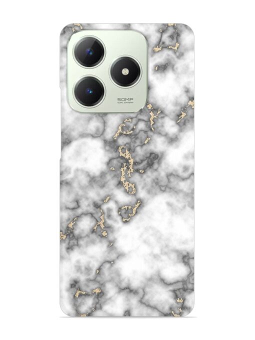 Gray And Gold Marble Snap Case for Realme C63 (4G)