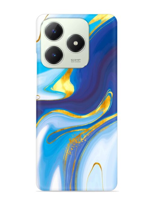 Watercolor Background With Golden Foil Snap Case for Realme C63 (4G)