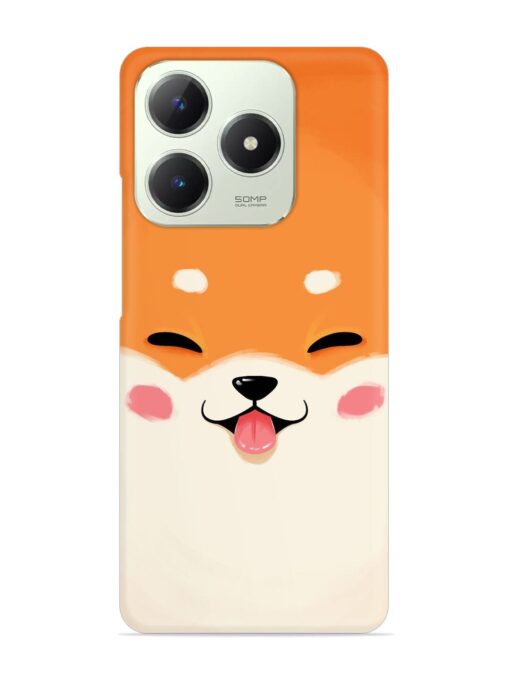 Cute Dog Face Vector Snap Case for Realme C63 (4G)