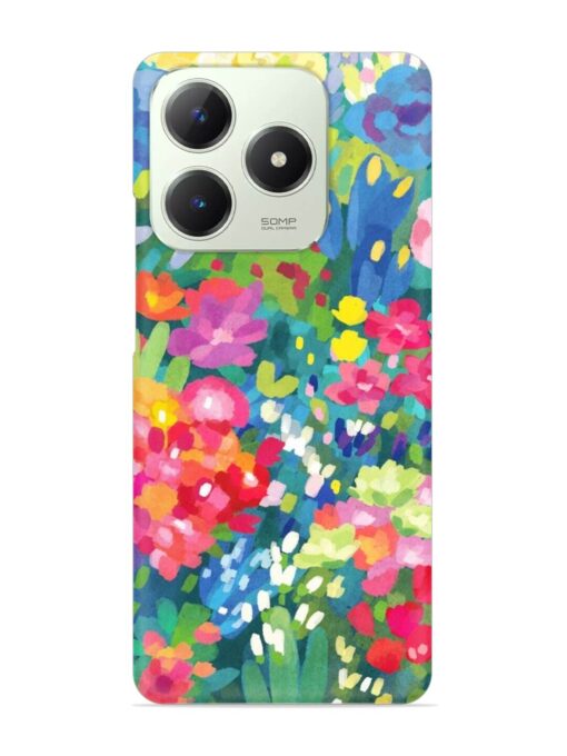 Watercolor Flower Art Snap Case for Realme C63 (4G)