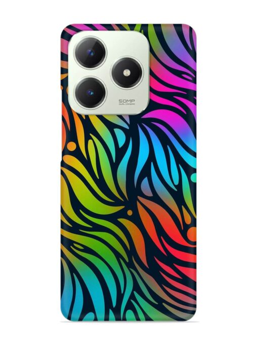 Abstract Leaf Design Snap Case for Realme C63 (4G)