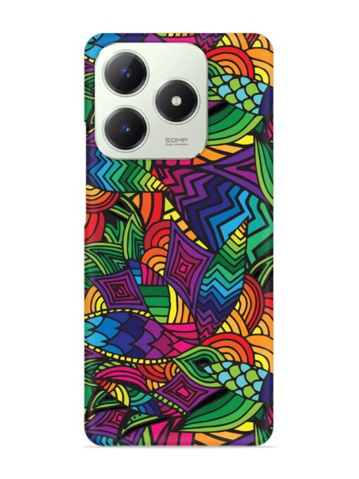 Abstract Multicolor Seamless Snap Case for Realme C63 (4G)