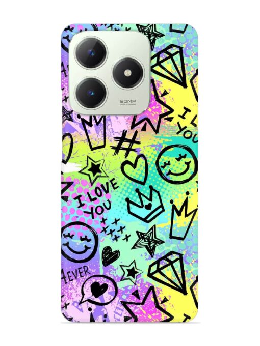 Bright Seamless Pattern Snap Case for Realme C63 (4G)