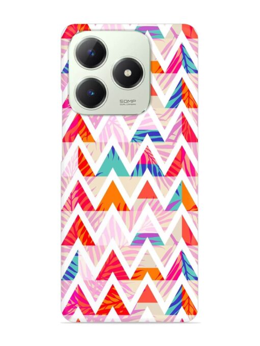 Abstract Triangle Background Snap Case for Realme C63 (4G)