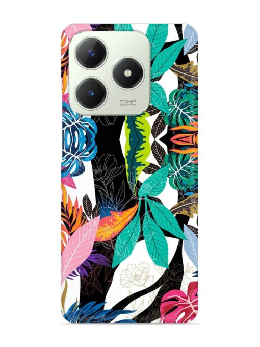 Floral Pattern Bright Snap Case for Realme C63 (4G)